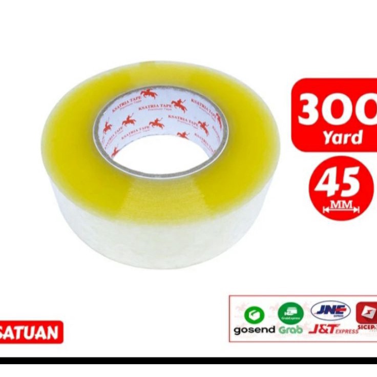 

>V44859) Lakban OPP bening ukuran 45 mm x 300 yard