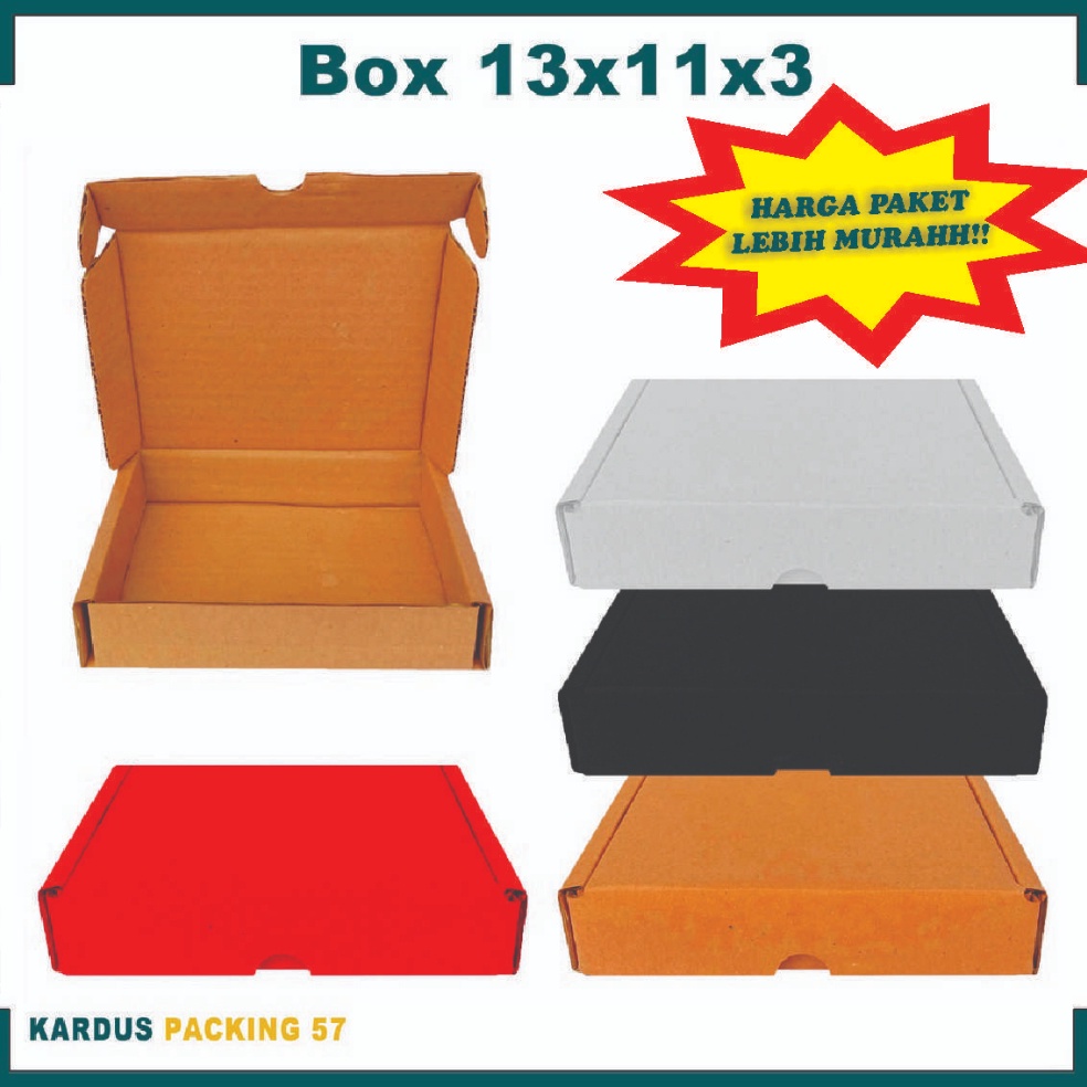 

Stock banyak PAKET 50PCS 13x11x3 Cm/Lipat Samping/Box Accesories/Slide Box/Sleding 01O