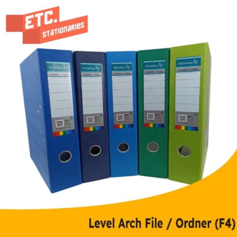 

Paling Popular.. Penpal Lever Arch File / Ordner PP Folio [F4] PL-401 TPH