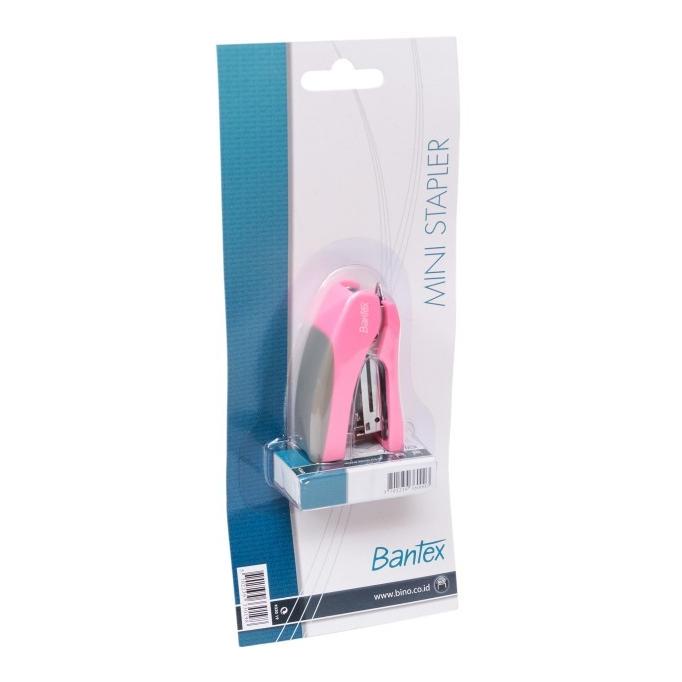

STAPLER BANTEX MINI HD-10 + REFILL PINK 9330 19