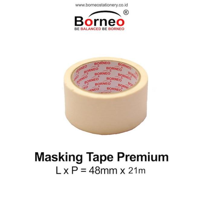 

SOLASI / MASKING TAPE BORNEO PREMIUM 48MMX21M