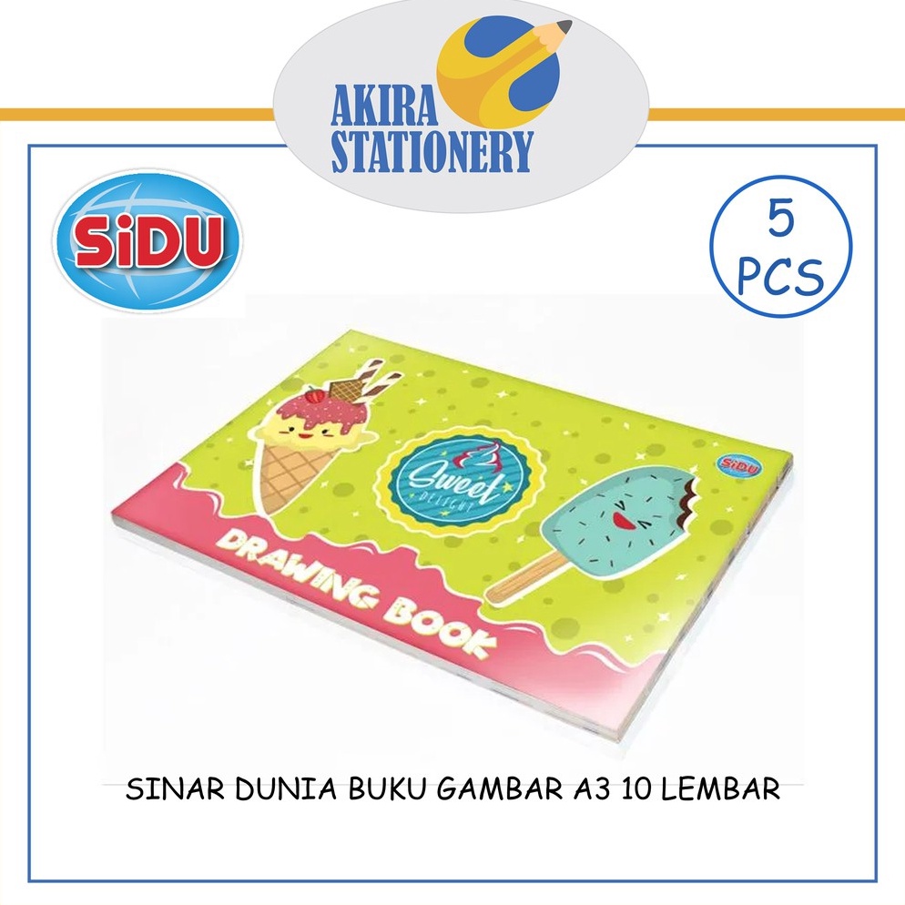 

Motif Terkini.. BUKU GAMBAR SIDU / SINAR DUNIA A3 (5 PCS) 84