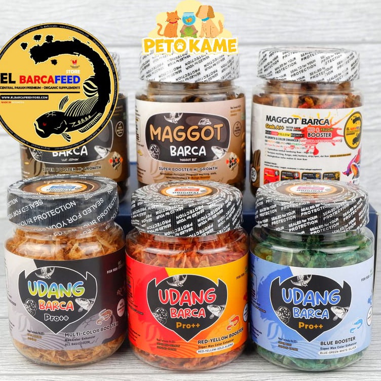 Ready⁂ ALQLJ El Barca Kemasan Kecil Udang Kering Maggot BSF Cricket Jangkrik ULJER dll | udang pro m