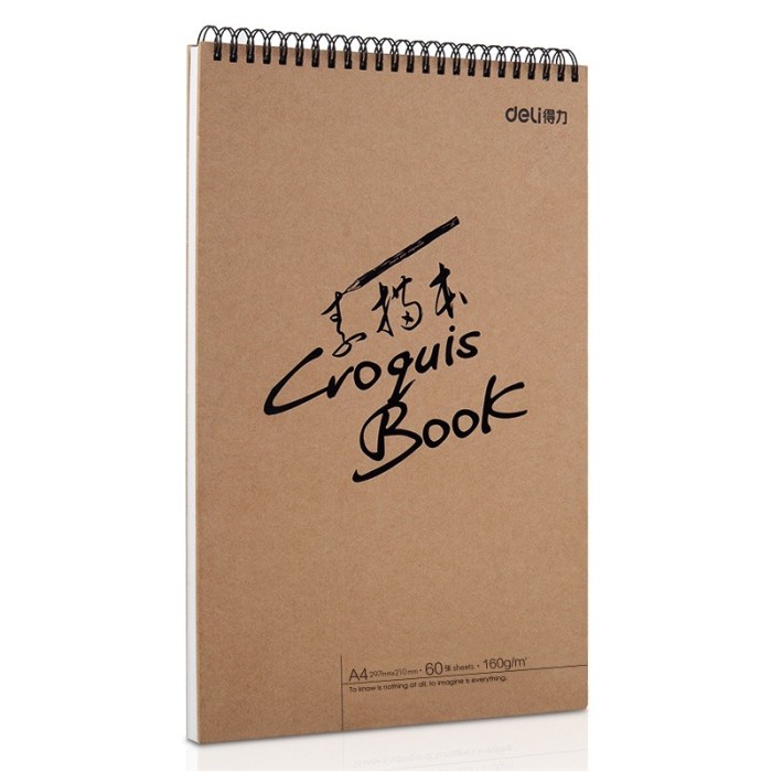 

Terlaris Buku Gambar Sketsa A4 Skecth Book 60 Lbr Ring 110 Gsm Deli 73634 Tebal