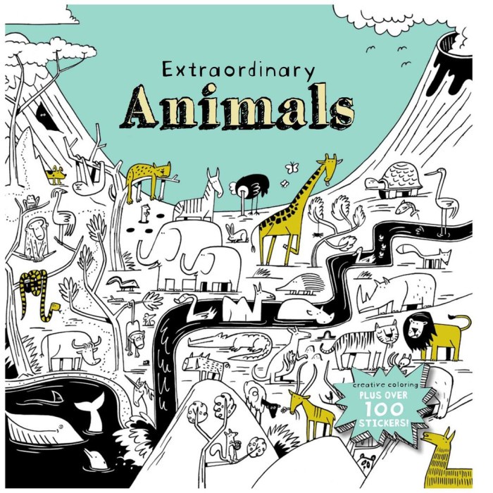 

Terlaris Buku Mewarnai Dewasa Adult Coloring Book Import Extraordinary Animals