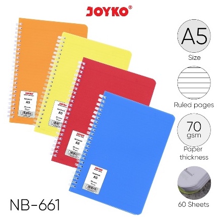 

【F⚡ASH SALE✅】 PROMO Joyko Buku ring A5 / Ring book A5 NB 661