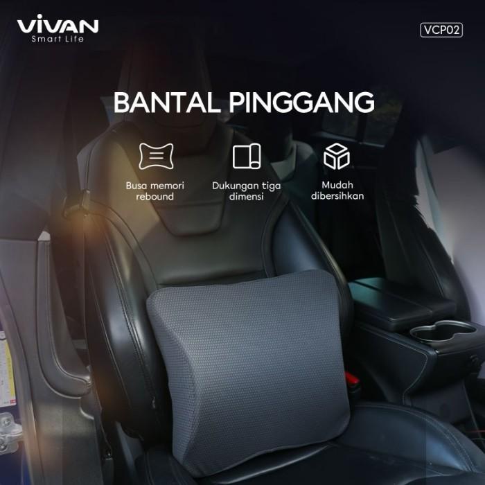 Vivan Vcp02 Bantal Mobil Senderan Punggung Memory Foam Car Headrest