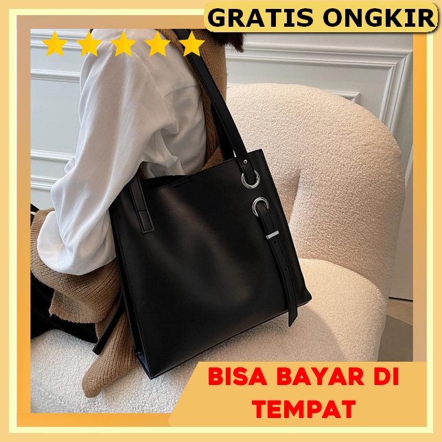 Tas Jinjing Anak Perempuan Untuk Kuliah Terbaru Tote Bag Kulit Tas Jinjing Wanita Import Elegan Bata