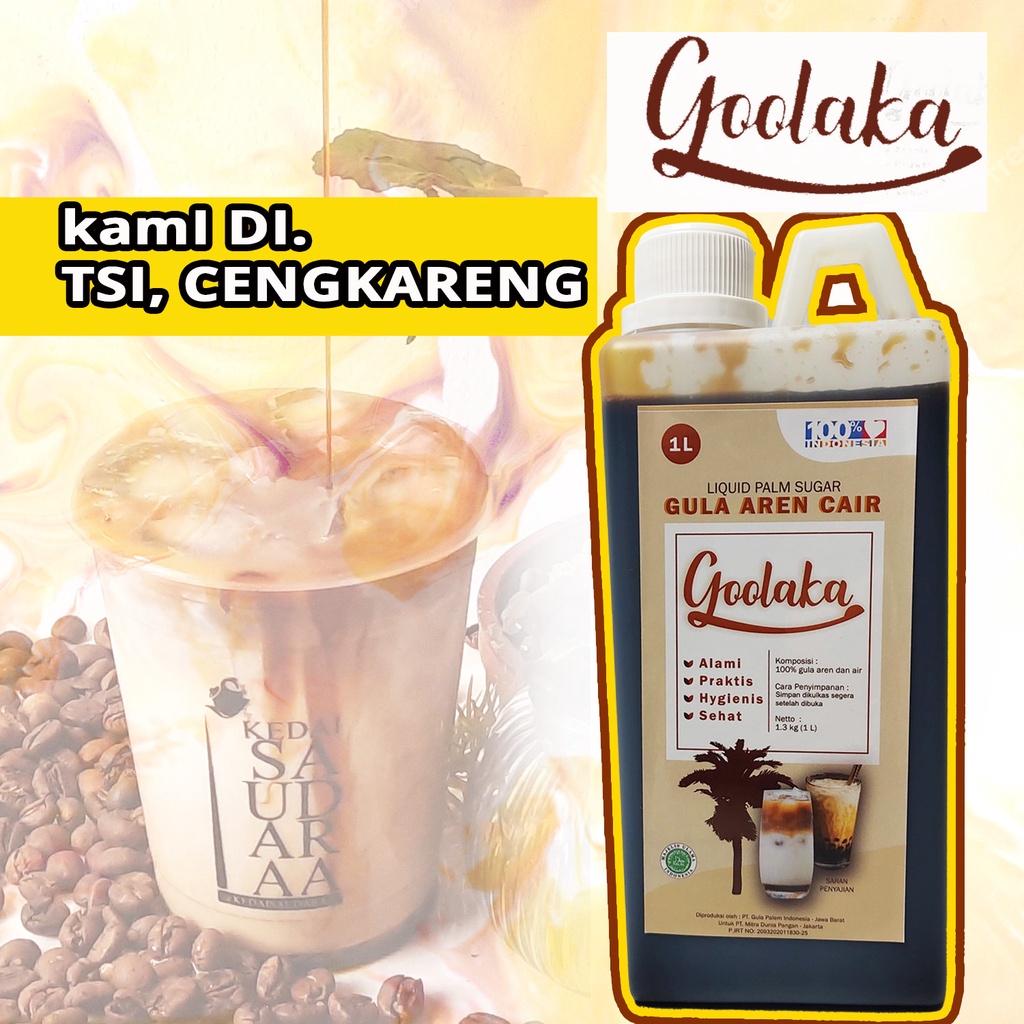 

Gula Aren Goolaka - Gula Aren Cair Goolaka 1 Liter / 1,3 Kilogram Palm Sugar
