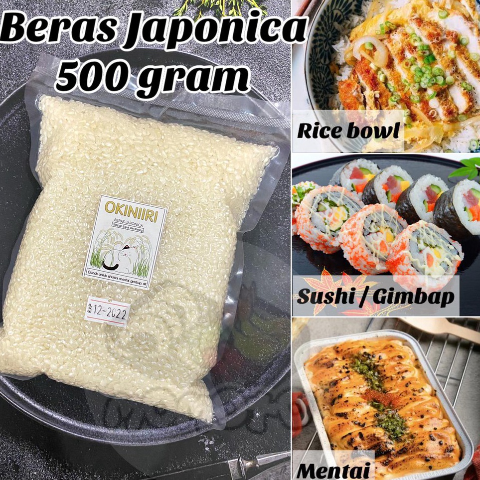 

[KODE 77] Beras Sushi Jepang 500 gram Japonica Rice Mentai Pulen Punel