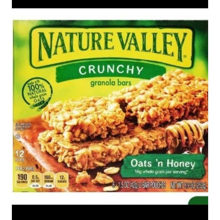 

↔Harga Promo L9LHD nature valley crunchy granola bars oats n honey isi 12pcs 093 Ready