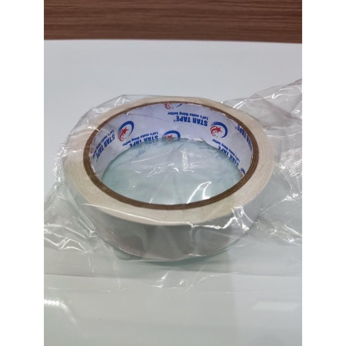 

Isolasi Double Tape Star Tape 24 mm x 10 meter Murah sellanorimart