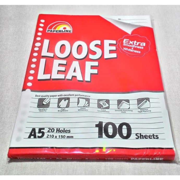 

Kertas Loose Leaf / File A5 100 Paperline / Big Boss
