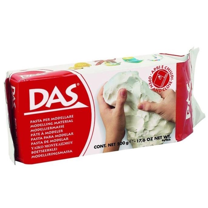 

DAS Modelling Clay / Tanah Liat 500 gram White / Brown sellanorimart