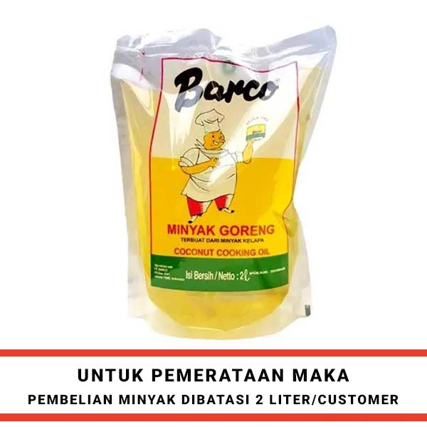 

BARCO COOKING OIL REFILL 2 LITER - MINYAK GORENG