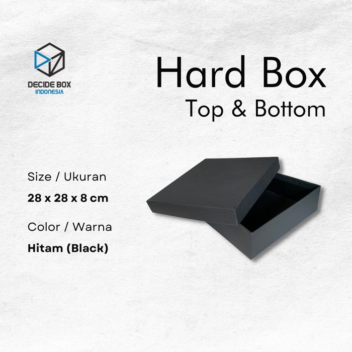 

Terlaris Hard Box Full Hitam / Kotak Kado Full Hitam 28 X 28 X 8 Cm