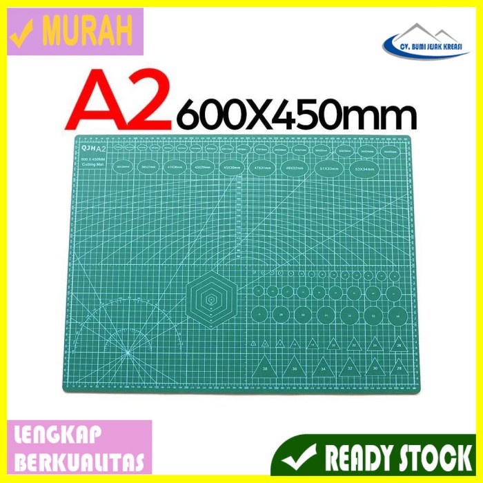 

Terlaris Work Cutting Mat Pad A2 60 X 45 Cm Qj4 Green