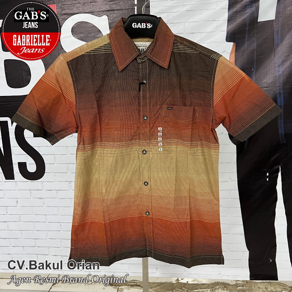 Kemeja Pria Gab's Gabrielle GBL Original Size S Reguler - GA02258FS-S