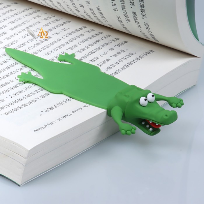 

Pembatas Buku Unik / Bookmark Edisi Crocodile 3D Lux Limited