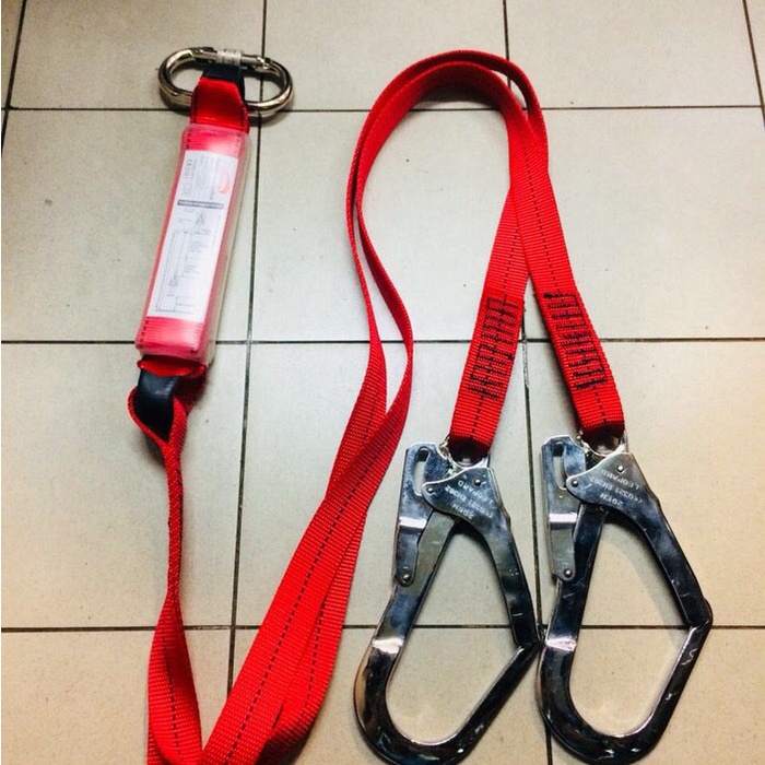 

Tali Lanyard Absorber Leopard Double Big Hook Plus Absorber Lp-0322