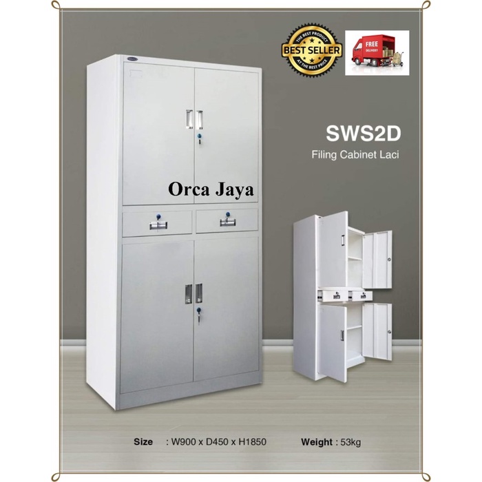 

Filling Cabinet 4 Pintu 2 Laci Sws2D