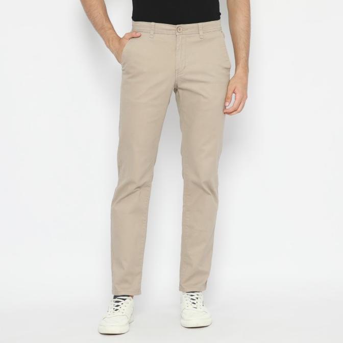 Platini Celana Chino Panjang Pria Beige 5521