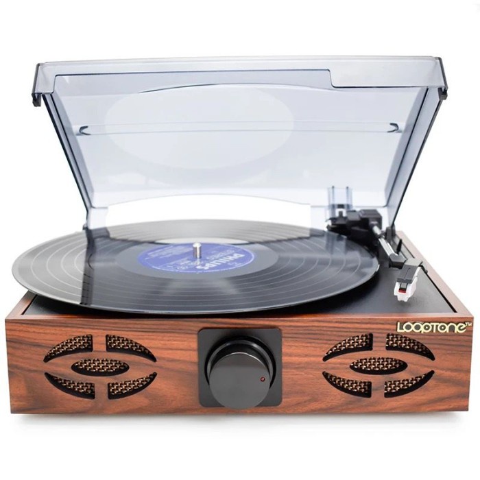 Player Piringan Hitam Turntable Kayu Simple