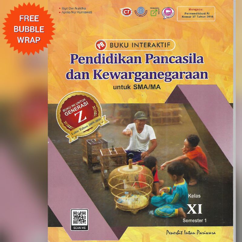 BUKU PR PPKN KURIKULUM K13 SMA KELAS 11 SEMESTER 1 INTAN PARIWARA TAHUN 2023