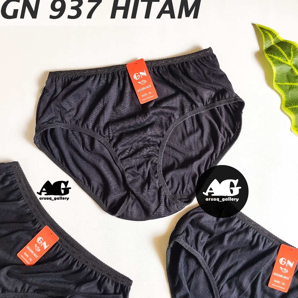 SALE|| 6 Pcs - CD Golden Nick HITAM | Celana Dalam Wanita / Cd Wanita / Cd Golden Nick / Celana Dala