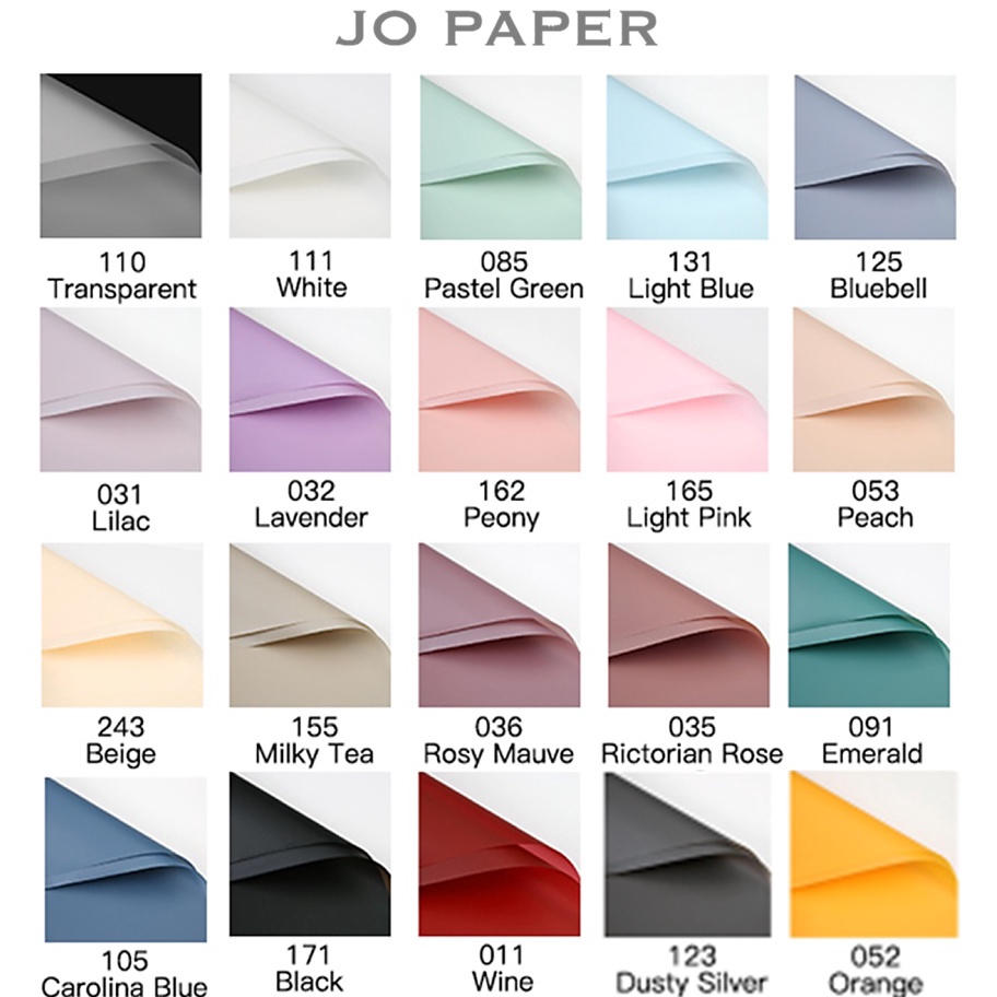 

Star 11.11 [5 LEMBAR] Flower Wrapping Paper Kertas Buket Bunga Polos Korea Cellophane Waterproof