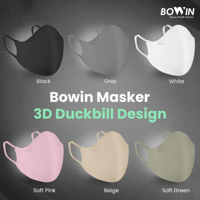 Ready COD  Bowin Masker KN95 - Duckbill 3D (Filter 95% BFE PFE) Masker Medis