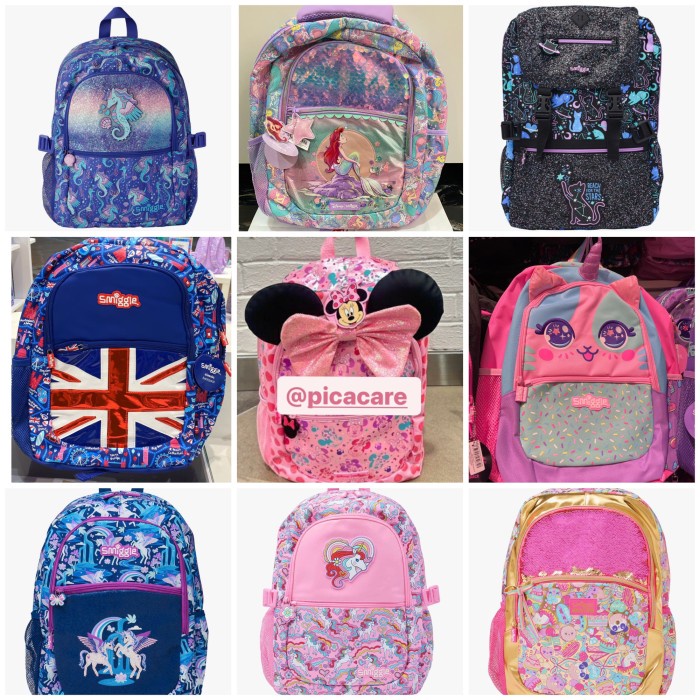 Smiggle Backpack Unicorn Gold Series Tas Anak SD Original Diskon new