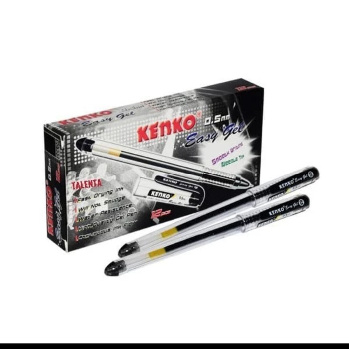 

Terlaris Pulpen Kenko Easy Gel 1 Lusin 12 Pcs Harga Promo !!!