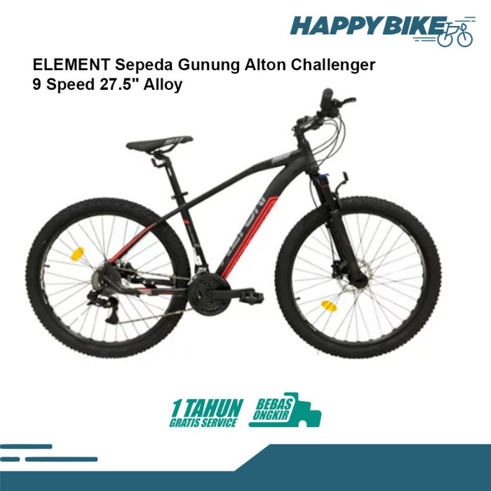 Terlaris Sepeda Element Mtb Alton Challenger Hydrolic Discbrake 27.5Inc 27Speed