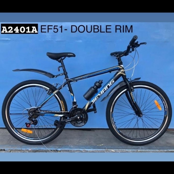 Terlaris Sepeda Mtb Ukuran 24 Jieyang 2401 Double Wall Rim Ef51 Ada Slebor