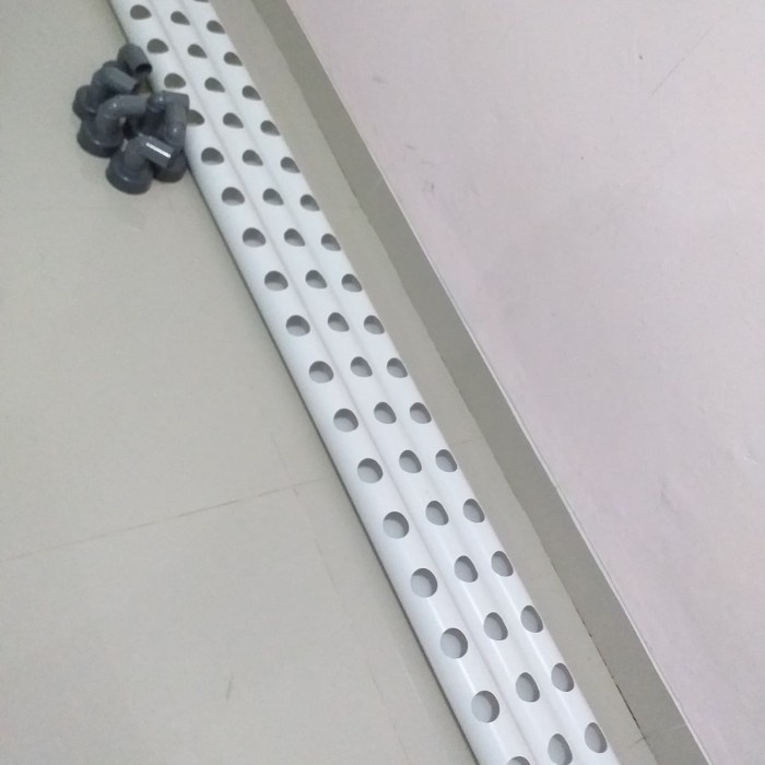 Terlaris Pipa Hidroponik 2 1/2 Inch 150 Cm 15 Lubang Paralon 2,5" Pvc