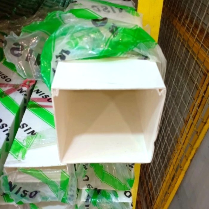 Terlaris Kabel Ducting 100X100 Putih / Pipa Ducting 10Cm X 10Cm Penutup Kabel