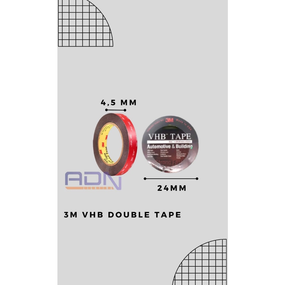 

Segera Miliki perekat Double Tape 3M VHB 24mm x 4.5mtr by ADN.in