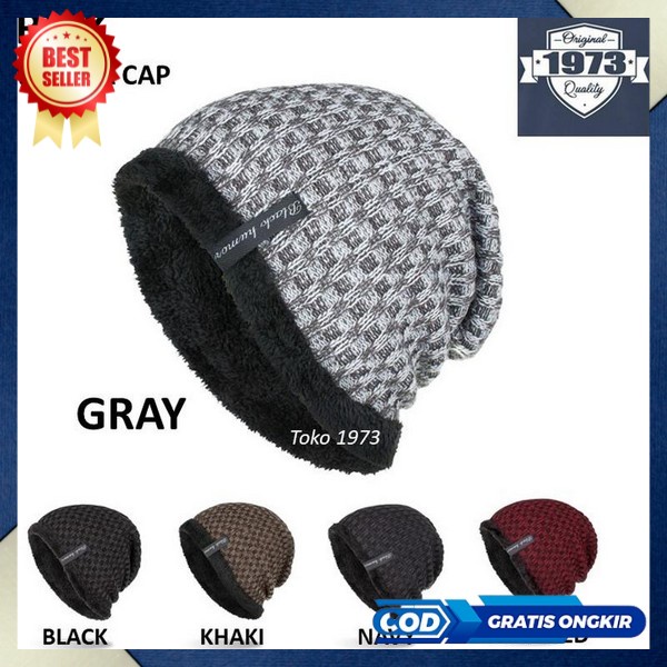 Beani Hat New Model Premium Kupluk Keren Casual Het Winter Topi Korean Style Kupluj Rajut Laki Perem