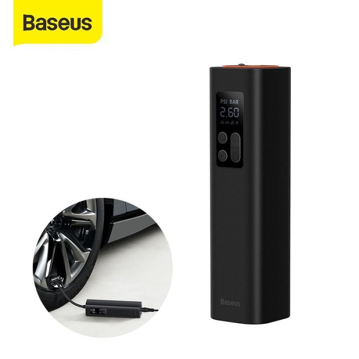 BASEUS Pompa Ban Mobil Portable Super Mini Inflator Pump