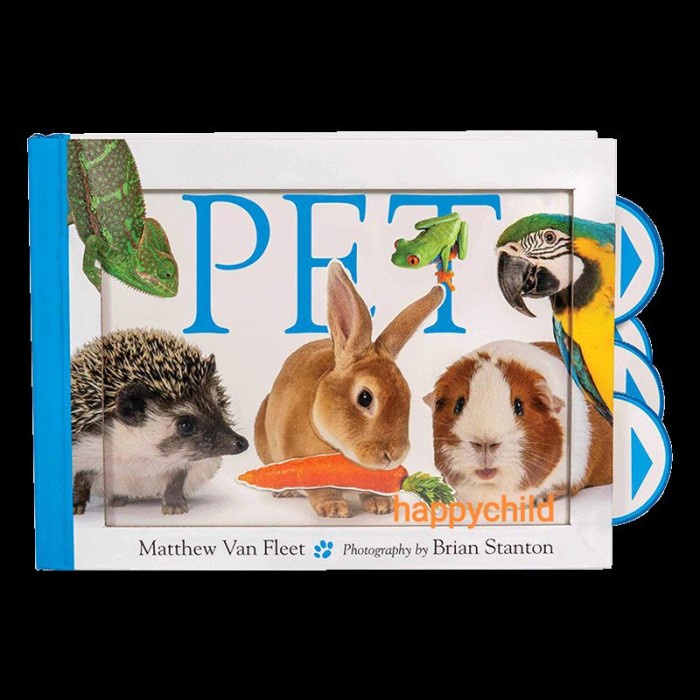 FLASH SALE ORI PET BY MATTHEW VAN FLEET TOUCH FEEL PUSH PULL BUKUIMPOR HAPPYCHILD TERBARU