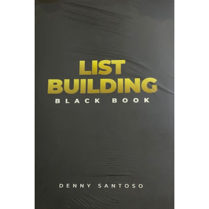 MUST HAVE BUKU BISNIS LIST BUILDING BLACK BOOK ORIGINAL - DENNY SANTOSO TERBARU