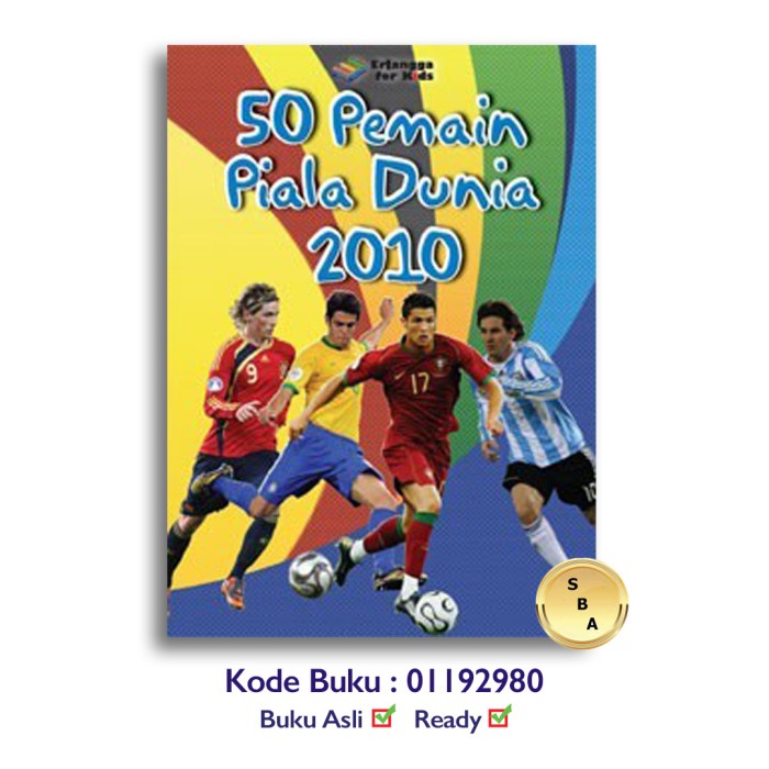 MUST HAVE KARTU :50 PEMAIN PIALA DUNIA TIM EDITOR ERLANGGA TERLARIS