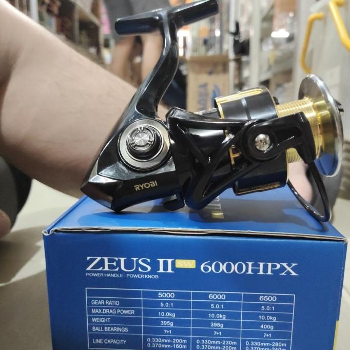 reel ryobi zeus II hpx sw power handel pilihan 6000 6500 8000 sw