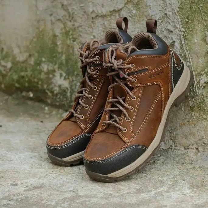 Redwing Safety Shoes 6692 Hiker Boots Original Authentic Pearl.Light