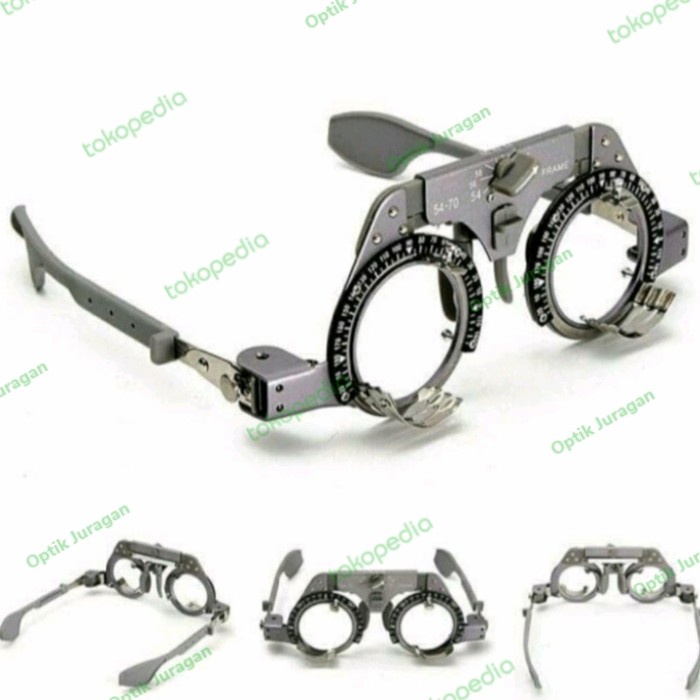 Terlaris Trial Frame Titanium Adjustable Pd 54-70Mm