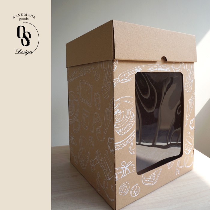 

Bestseller Tall Cake Box Kotak Kue Hias Dus Tinggi Corrugated Tebal Kokoh