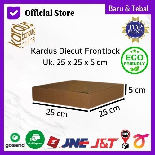 

Bestseller Paket Kardus Kotak Box Dus Pizza Uk.25X25X5 Cm Tebal 3 Mm Isi 10 Dus