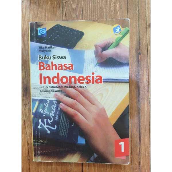 

BUKU PELAJARAN PENERBIT ERLANGGA BAHASA INDONESIA KELAS SMA / SMK 1 KELAS 10 / X BEKAS /PRELOVED TIKA HATIKAH MULYANIS
