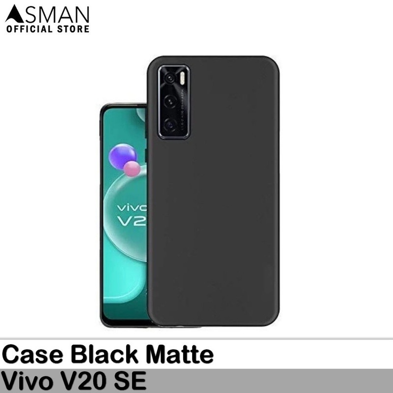 Ultraslim Vivo V20 SE | Soft Case Black Matte - Black